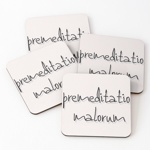Item preview, Phrases Stoics "Premeditatio Malorum" Typography Vl Style Quote Stoic premeditatio malorum designed and sold by StoicWarrior.