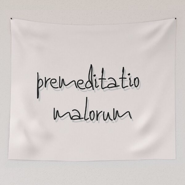 Item preview, Phrases Stoics "Premeditatio Malorum" Typography Vl Style Quote Stoic premeditatio malorum designed and sold by StoicWarrior.