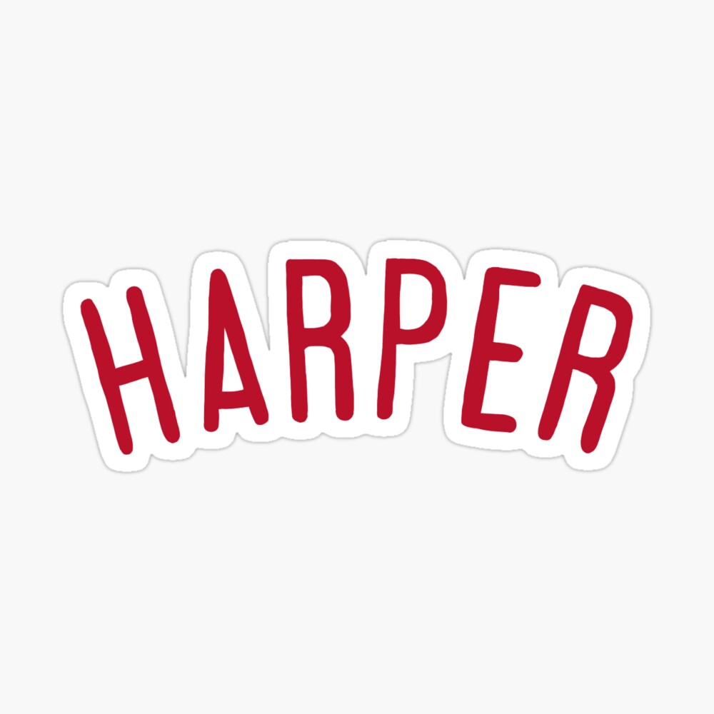 Bryce Harper Throwback Sticker for Sale by madeindelco