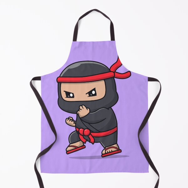 Item preview, Ninja Attack Pose Cartoon designed and sold by hjian8219.