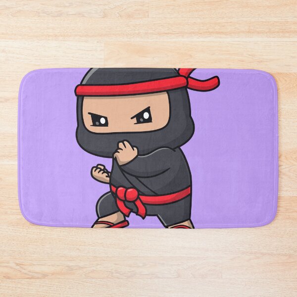 Item preview, Ninja Attack Pose Cartoon designed and sold by hjian8219.