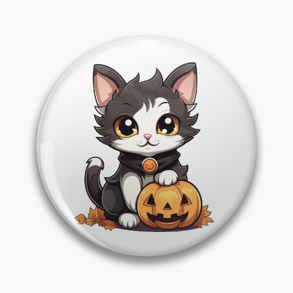 Item preview, Cute Calico Kitten with Pumpkin designed and sold by Artsmuh.