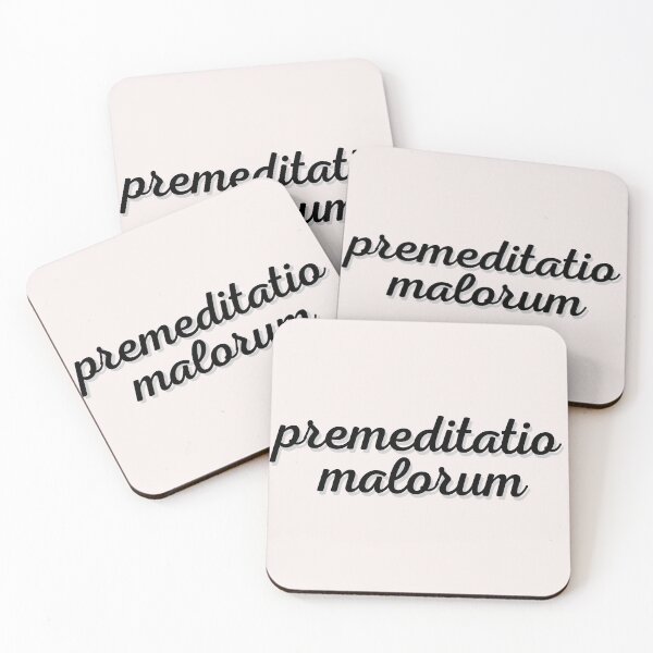 Item preview, Phrases Stoics "Premeditatio Malorum" Typography Vlll Style Quote Stoic premeditatio malorum designed and sold by StoicWarrior.
