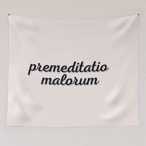 Item preview, Phrases Stoics "Premeditatio Malorum" Typography Vlll Style Quote Stoic premeditatio malorum designed and sold by StoicWarrior.