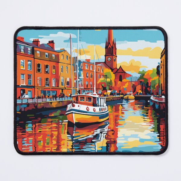 Item preview, A Pop Art Travel Print of Dublin - Ireland designed and sold by StudioRedKoala.