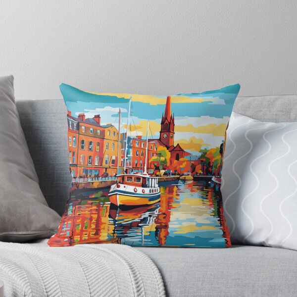 Item preview, A Pop Art Travel Print of Dublin - Ireland designed and sold by StudioRedKoala.