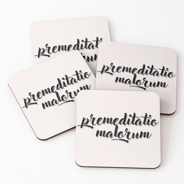 Item preview, Phrases Stoics "Premeditatio Malorum" Typography lX Style Quote Stoic premeditatio malorum designed and sold by StoicWarrior.
