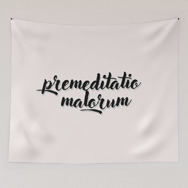 Item preview, Phrases Stoics "Premeditatio Malorum" Typography lX Style Quote Stoic premeditatio malorum designed and sold by StoicWarrior.