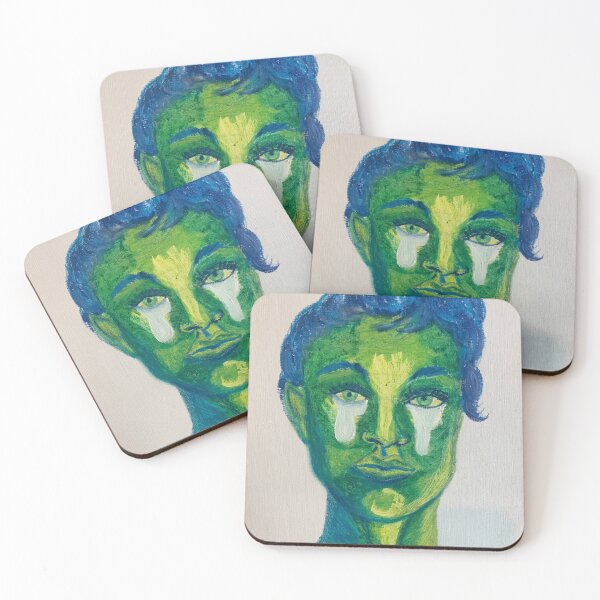 Item preview, Tearful Woman in Green  designed and sold by SMoneArt.