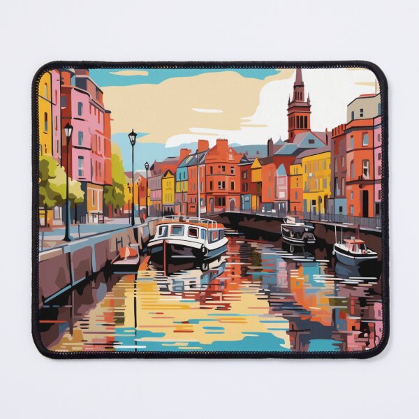 Item preview, A Pop Art Travel Print of Dublin - Ireland designed and sold by StudioRedKoala.