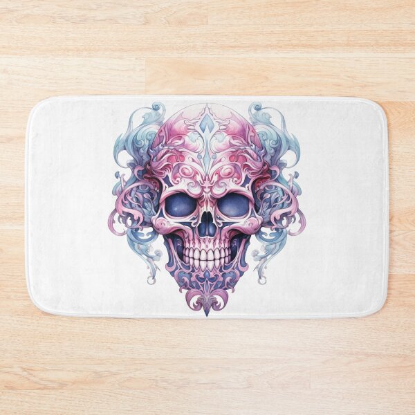 Item preview, Spooky Halloween Pink Skull designed and sold by ArtFromBeyond.