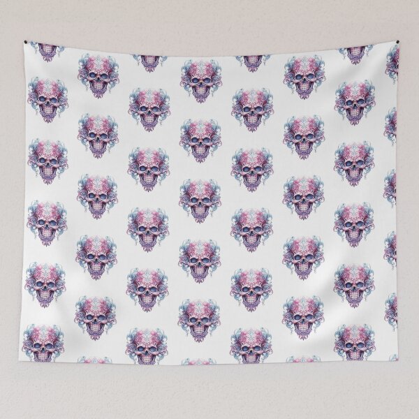 Item preview, Spooky Halloween Pink Skull designed and sold by ArtFromBeyond.