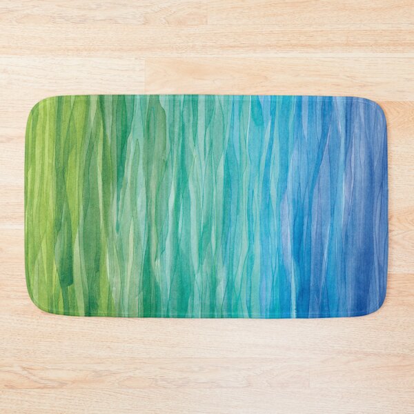 Item preview, Green Turquoise Blue Vertical Seas designed and sold by Alexandria Levin.