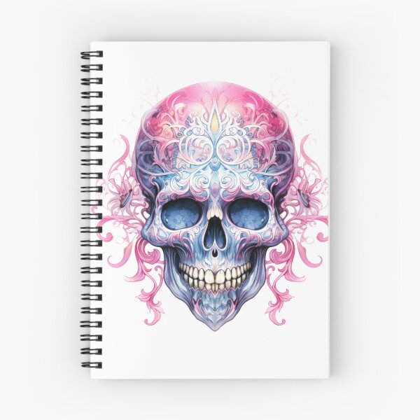 Item preview, Spooky Halloween Pink Skull designed and sold by ArtFromBeyond.