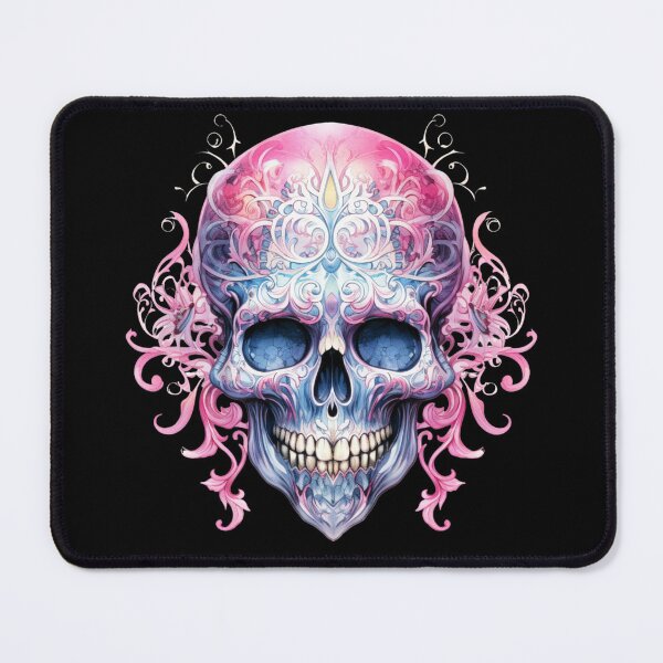Item preview, Spooky Halloween Pink Skull designed and sold by ArtFromBeyond.