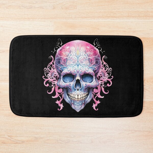Item preview, Spooky Halloween Pink Skull designed and sold by ArtFromBeyond.