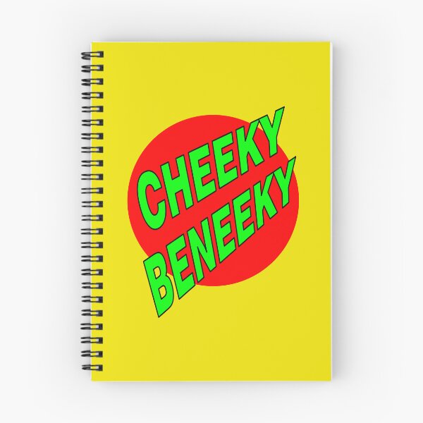 Item preview, Cheeky Beneeky, Green Bold Font on Red Circle designed and sold by AASparksDesigns.
