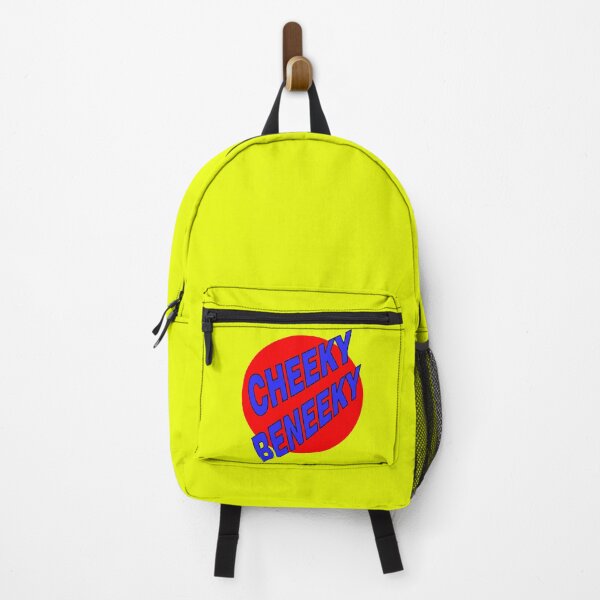 Item preview, Cheeky Beneeky, Blue Bold Font on Red Circle designed and sold by AASparksDesigns.