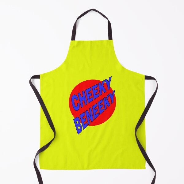 Item preview, Cheeky Beneeky, Blue Bold Font on Red Circle designed and sold by AASparksDesigns.