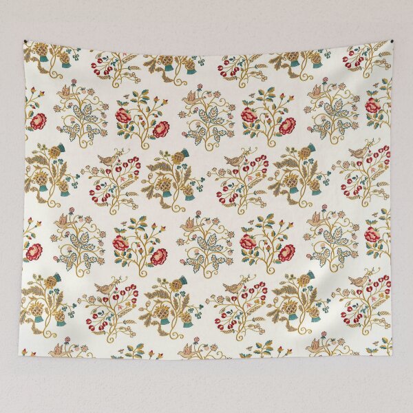 Item preview, Birds and Flowers Embroidery Vintage Pattern designed and sold by GuyBlank.