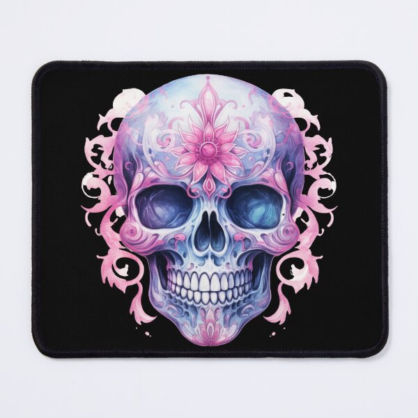 Item preview, Spooky Halloween Pink Skull designed and sold by ArtFromBeyond.
