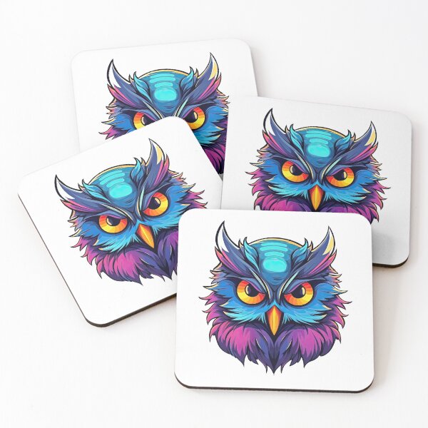 Item preview, Colorful Owl Profile Vector Illustration 3 designed and sold by eyestetix.