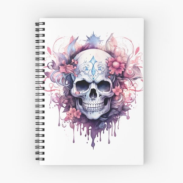 Item preview, Spooky Halloween Pink Skull designed and sold by ArtFromBeyond.