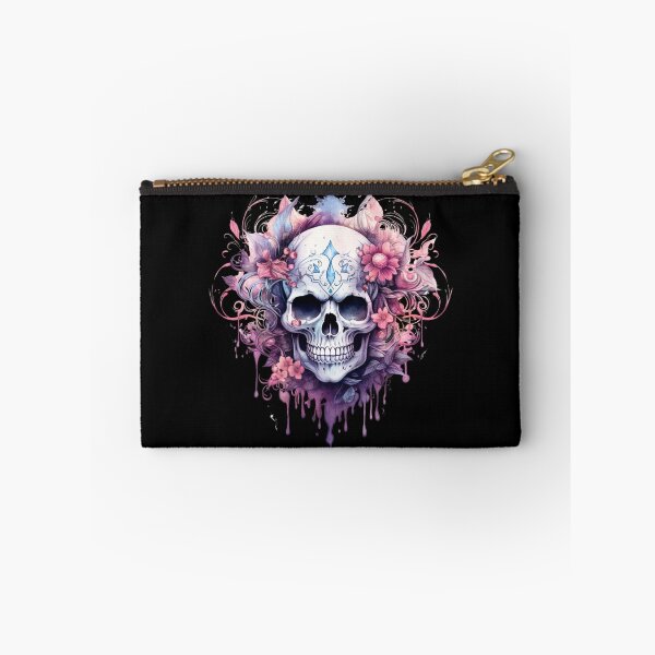 Item preview, Spooky Halloween Pink Skull designed and sold by ArtFromBeyond.