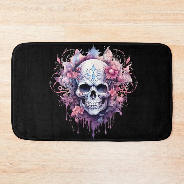 Item preview, Spooky Halloween Pink Skull designed and sold by ArtFromBeyond.