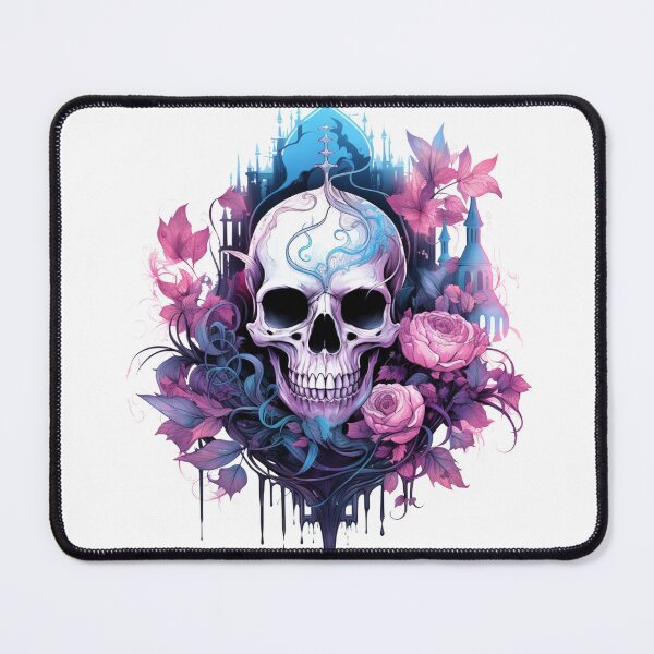 Item preview, Spooky Halloween Pink Skull designed and sold by ArtFromBeyond.