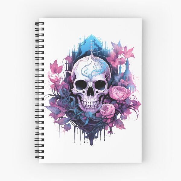 Item preview, Spooky Halloween Pink Skull designed and sold by ArtFromBeyond.
