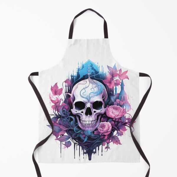 Item preview, Spooky Halloween Pink Skull designed and sold by ArtFromBeyond.