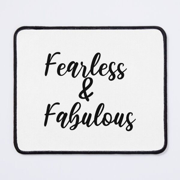 Item preview, Fearless and Fabulous Inspirational Quote  designed and sold by Qoupy.