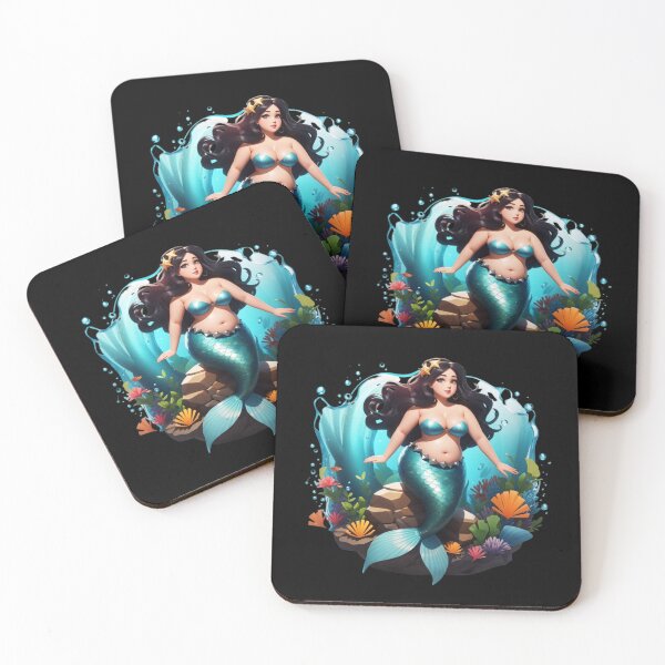 Item preview, Raven Plus Size Mermaid Beauty  designed and sold by SirenasWorld.