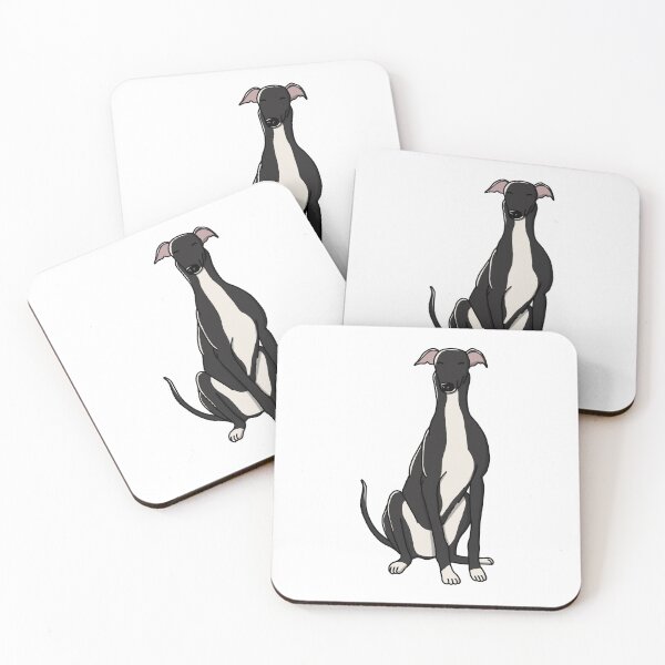 Item preview, Cute Blue And White Greyhound designed and sold by Luan Huynh.