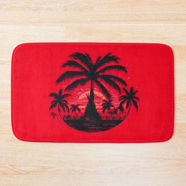 Item preview, Hot Red Retro Palm Tree designed and sold by SassyArtistry.