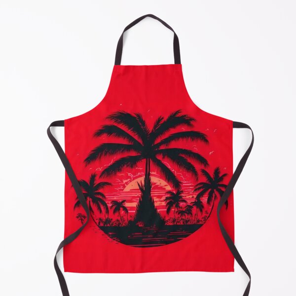 Item preview, Hot Red Retro Palm Tree designed and sold by SassyArtistry.