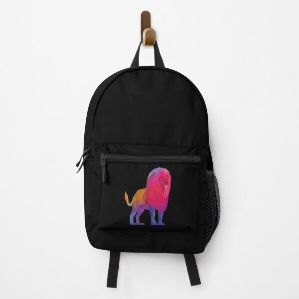 Item preview, Colorful Geometric Lion on Black designed and sold by shaldesign.
