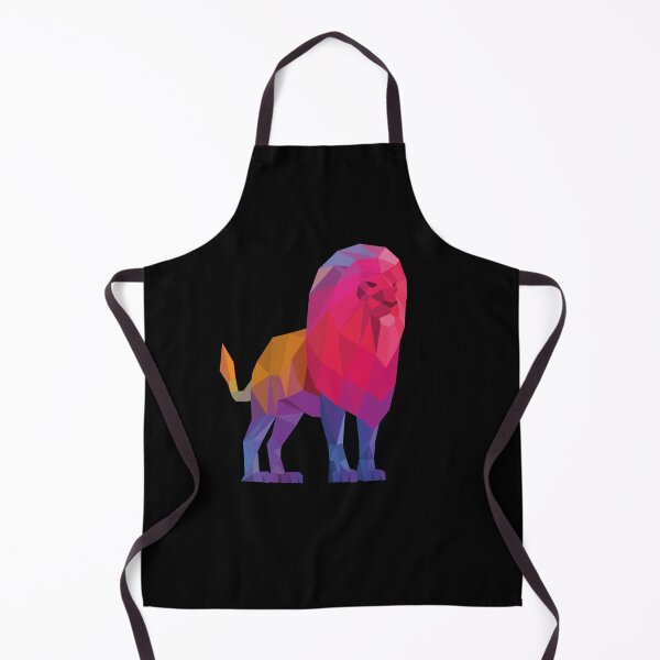 Item preview, Colorful Geometric Lion on Black designed and sold by shaldesign.