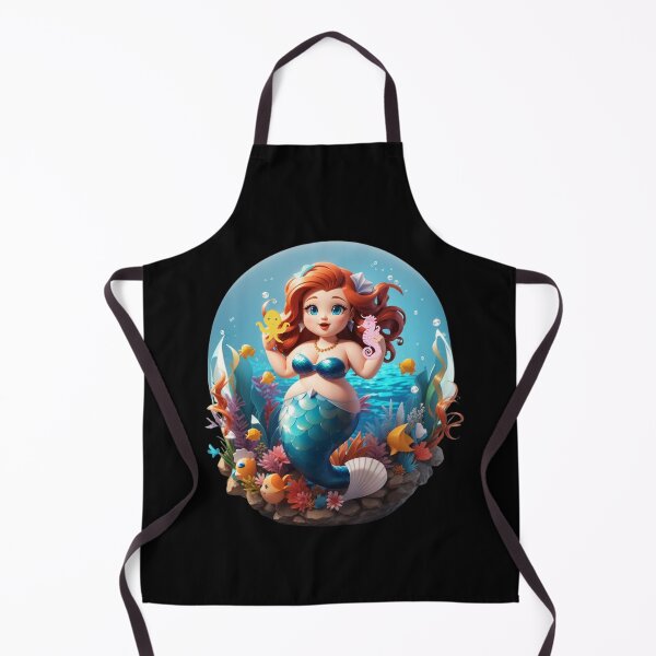 Item preview, Cute Little Plus Size Mermaid  designed and sold by SirenasWorld.