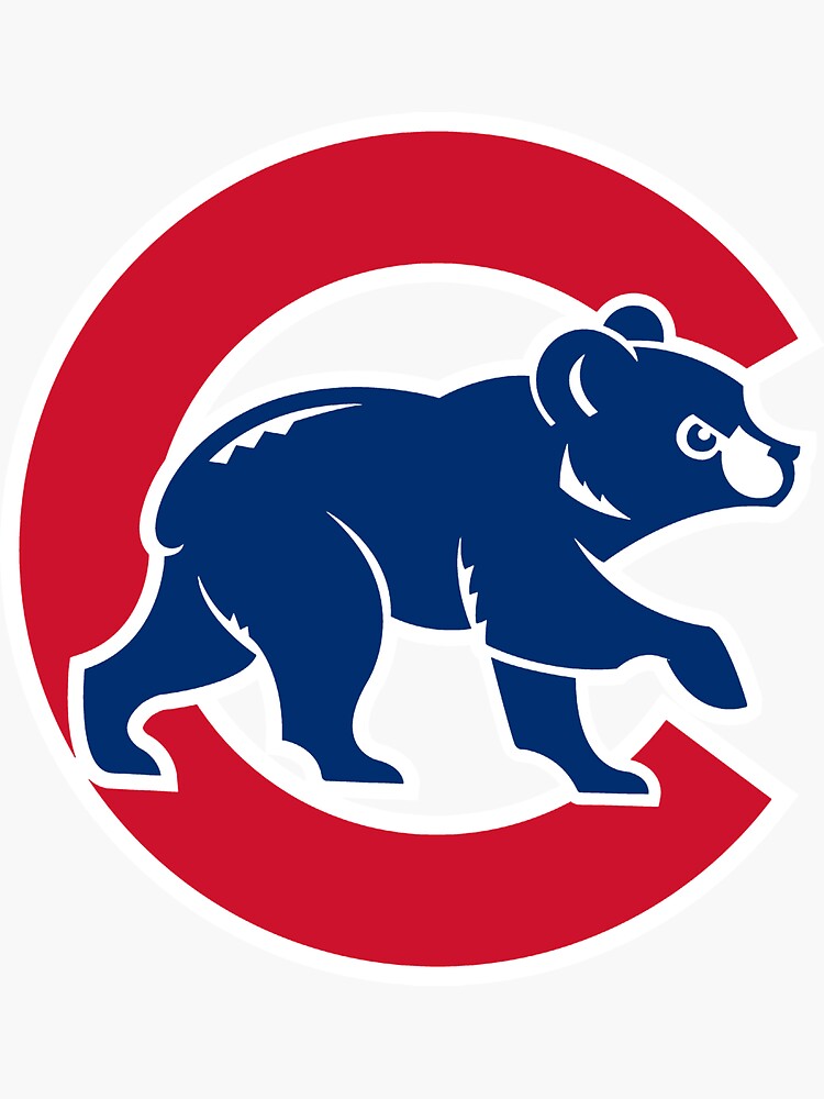 Throwback Chicago Cubs 3 by Buck Tee - Chicago Cubs - Sticker