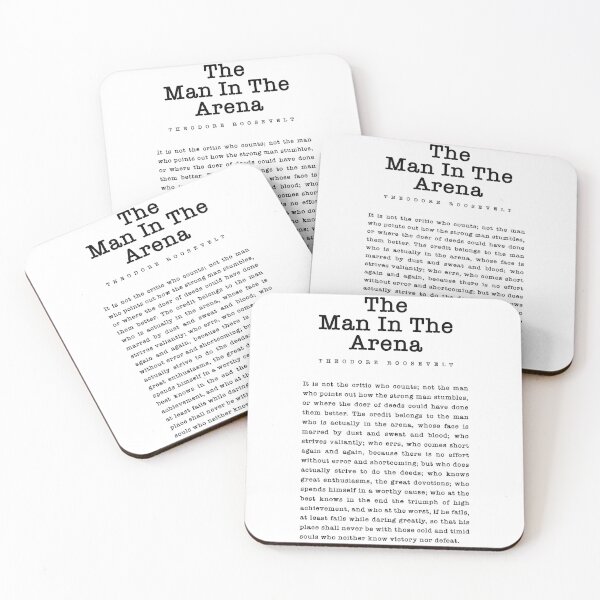 Item preview, The Man in the Arena Quote Roosevelt  designed and sold by corbrand.