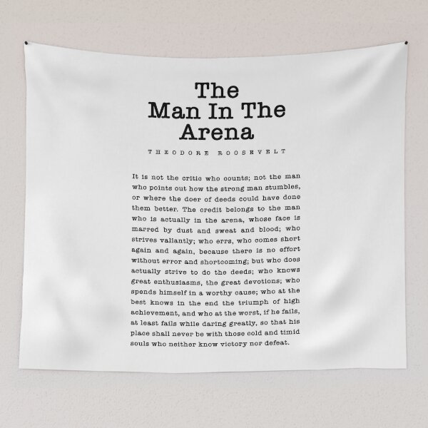 Item preview, The Man in the Arena Quote Roosevelt  designed and sold by corbrand.