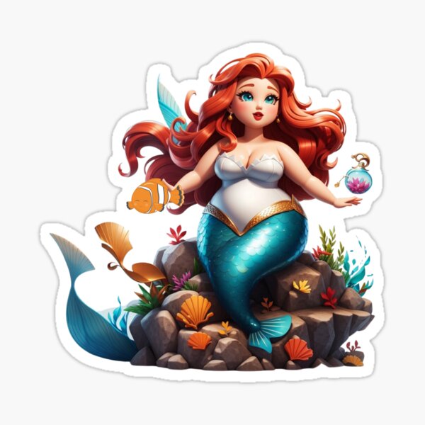Sirenas Oval Design Mermaid Sea Witch Sticker for Sale by SirenasWorld