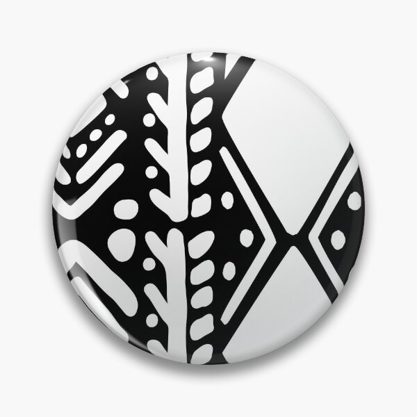 Item preview, Black and White Mud Cloth Abstract Pattern designed and sold by funkyvibes.