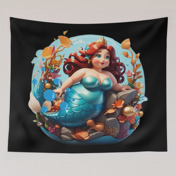 Item preview, Plus Size Sirenas in the Mermaid World designed and sold by SirenasWorld.