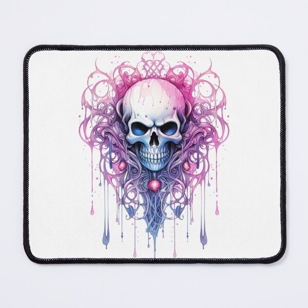 Item preview, Spooky Halloween Pink Skull designed and sold by ArtFromBeyond.