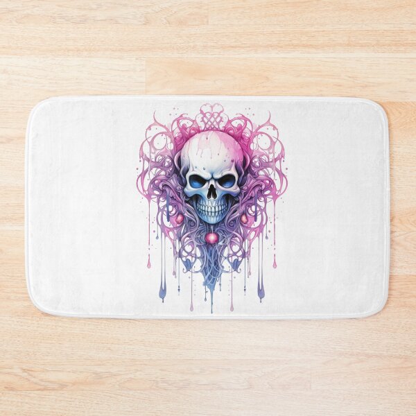 Item preview, Spooky Halloween Pink Skull designed and sold by ArtFromBeyond.