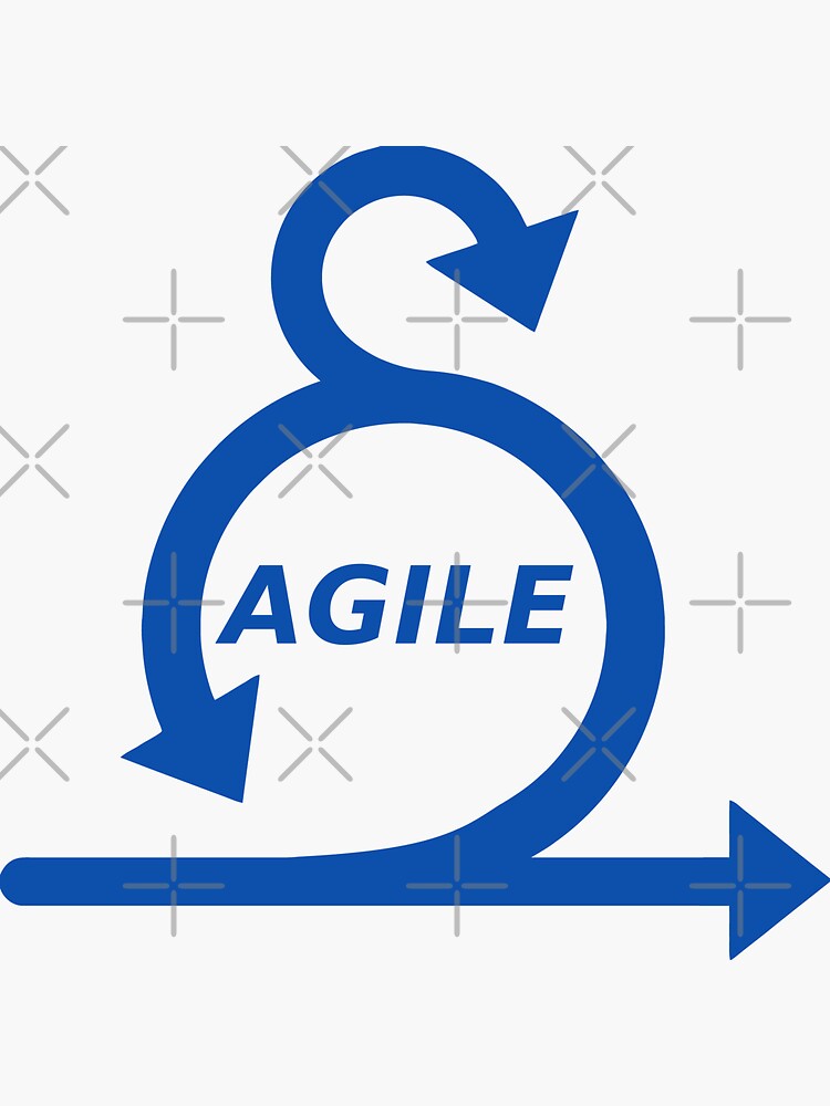 Thumbnail 3 of 3, Sticker, agile designed and sold by yourgeekside.