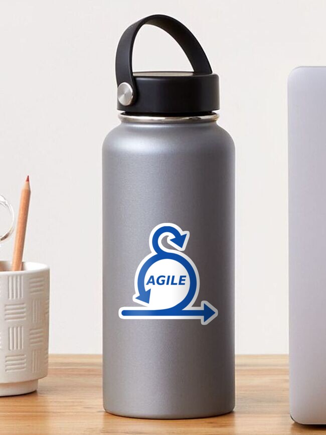 Thumbnail 1 of 3, Sticker, agile designed and sold by yourgeekside.